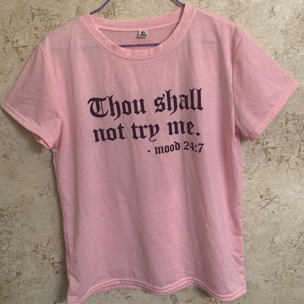 Pink Inspirational Graphic T-shirt